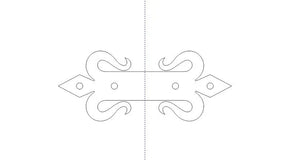 Spanish Mission Iron Corner Strap - Old West Iron