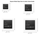 Custom Entry Sign - Square