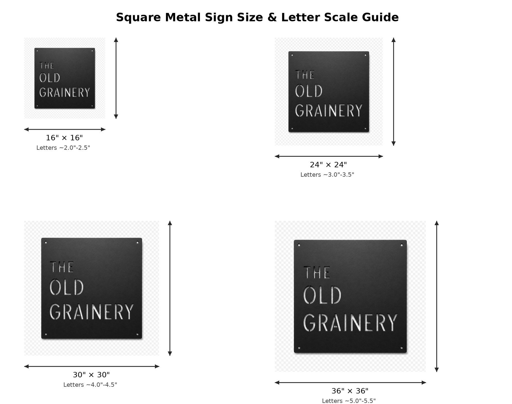 Custom Entry Sign - Square
