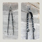 Hand-Forged Fireplace Tongs 23 1/2" Fireplace Tools Home Accessary