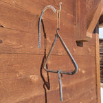 Hand Forged Twisted Iron Dinner Triangle