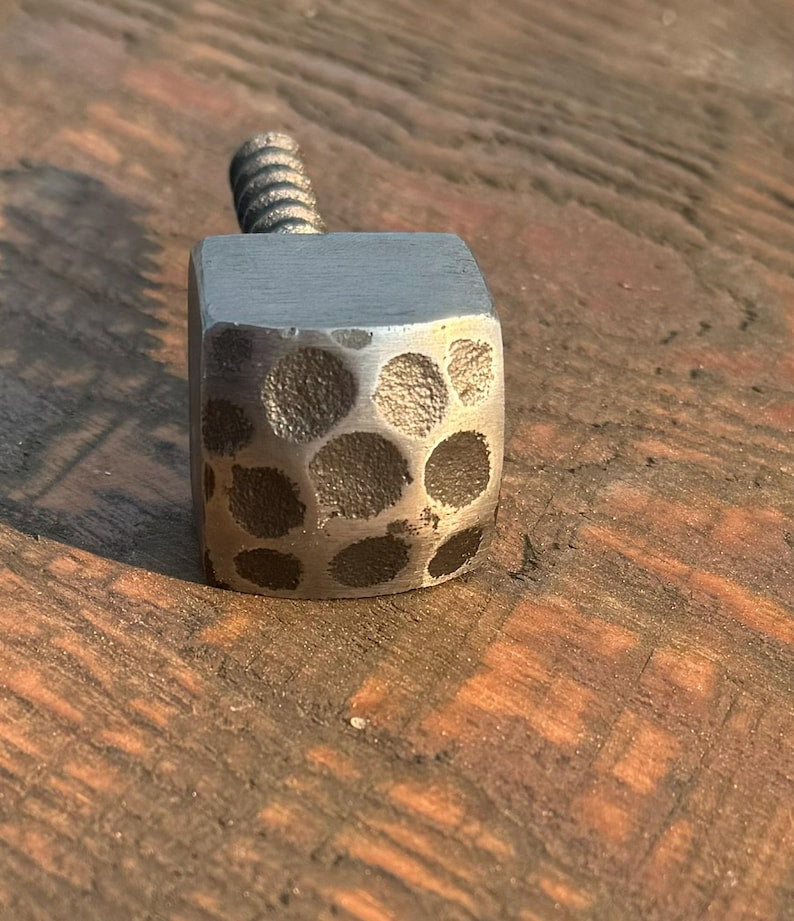 3/8 x 2 inch XL hammered head decorative iron screw