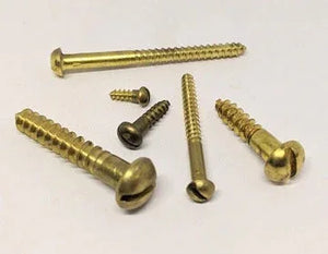 #6 SRH Wood Screws, Brass - Old West Iron