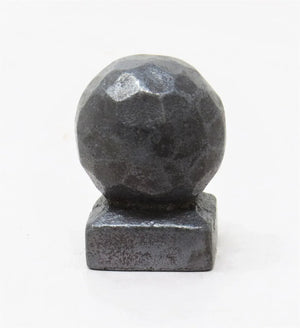 Rustic Hammered Ball Cabinet Knob - Old West Iron