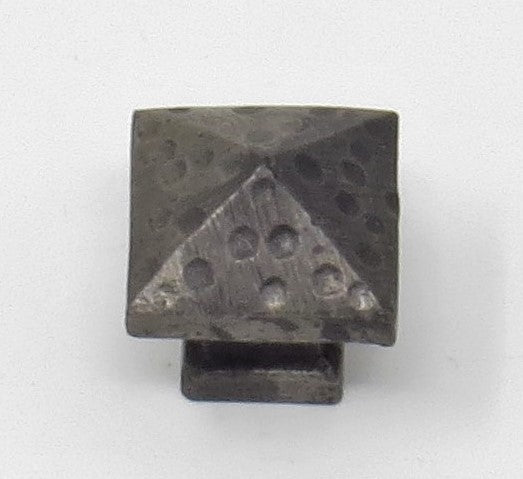 HCK-02-SH Ping Hammered Square Pyramid Small Cabinet Knob