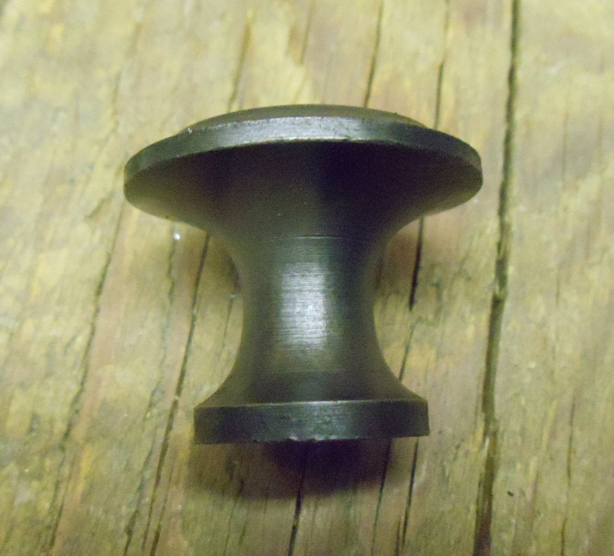 Round Contemporary Iron Cabinet Knob Old West Iron 5111