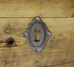 Victorian Iron Key Hole Plate - Old West Iron