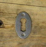 Oval Iron Key Hole Plate - Old West Iron