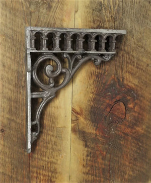 Greek Iron Corbel / Decorative Hand Forged Shelf Bracket - Old West Iron