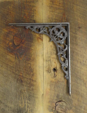 Gothic Iron Corbel / Open Shelf Bracket - Old West Iron
