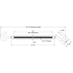 1/2" Diameter Hook to Hook Turnbuckles Turnbuckle