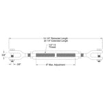1/2" dia. Turnbuckle Body