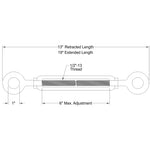 1/2" dia. Turnbuckle Body