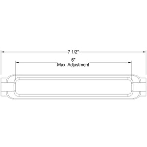 1/2" dia. Turnbuckle Body - Old West Iron