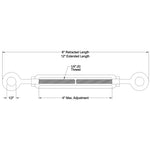 1/4" dia. Turnbuckles