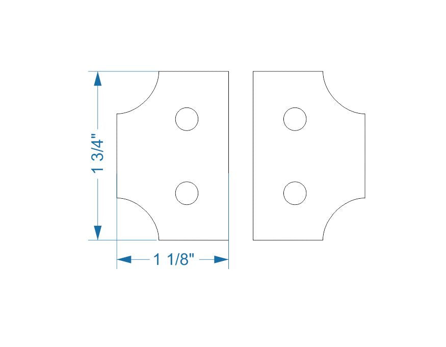 Transitional Iron Hinge