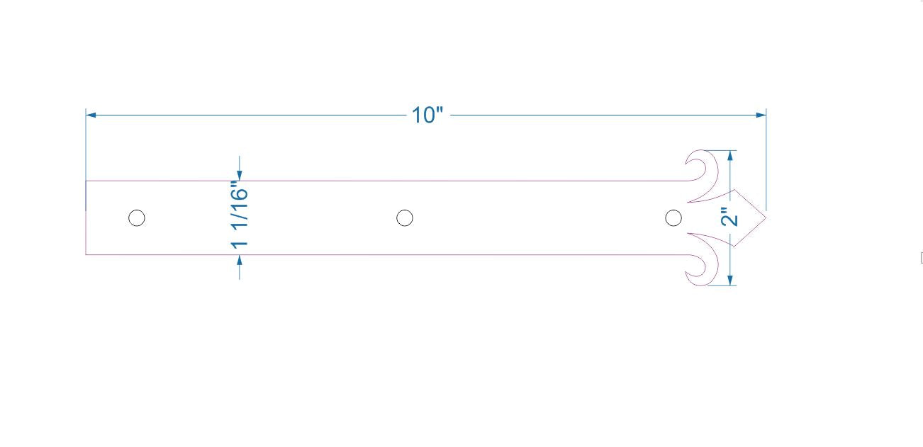 Authentique sangle de charnière en faux fer du XVe siècle
