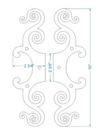 Neo-Classical Iron Hinge