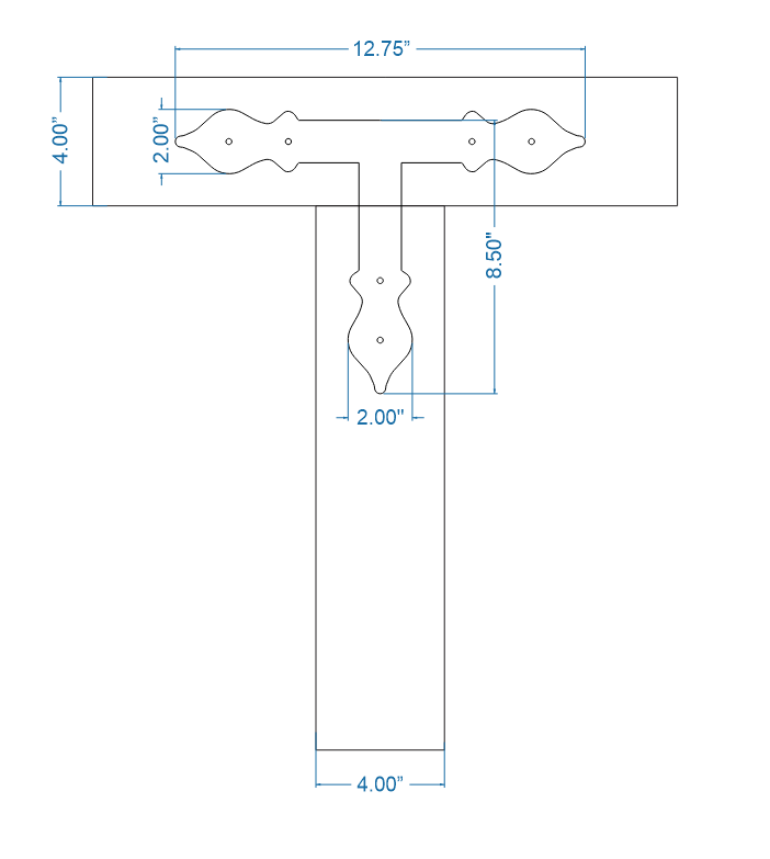 Cottage Iron T Face Plate