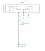Cottage Iron T Face Plate