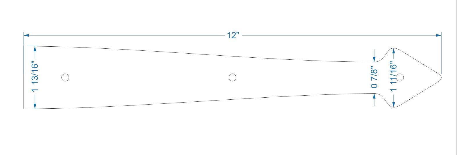 Correa de bisagra de imitación de hierro forjado neoclásico