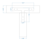 Traditional Tuscan Iron T Face Plate