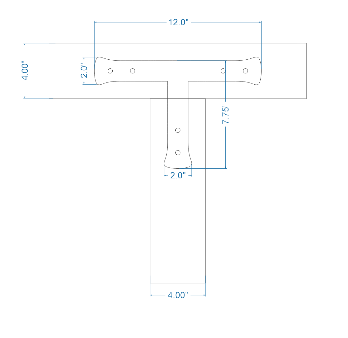 Traditional Tuscan Iron T Face Plate