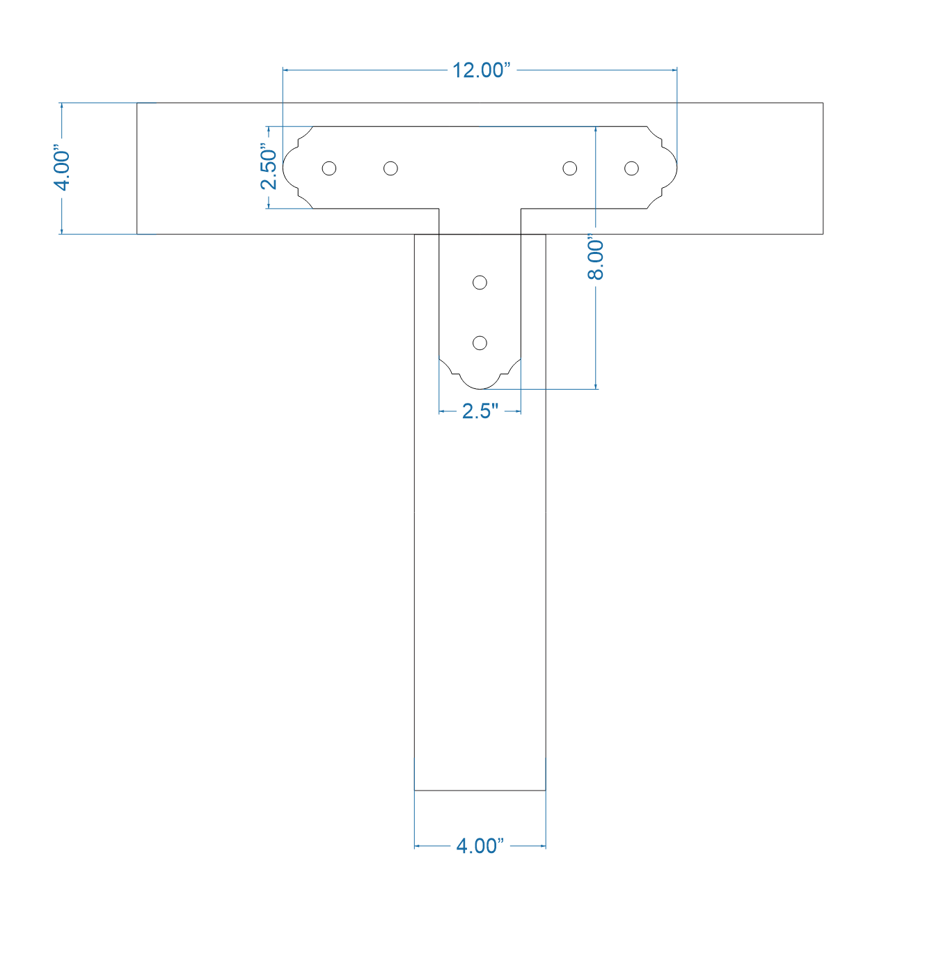 Classic Iron T Face Plate