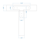 Transitional Iron T Face Plate