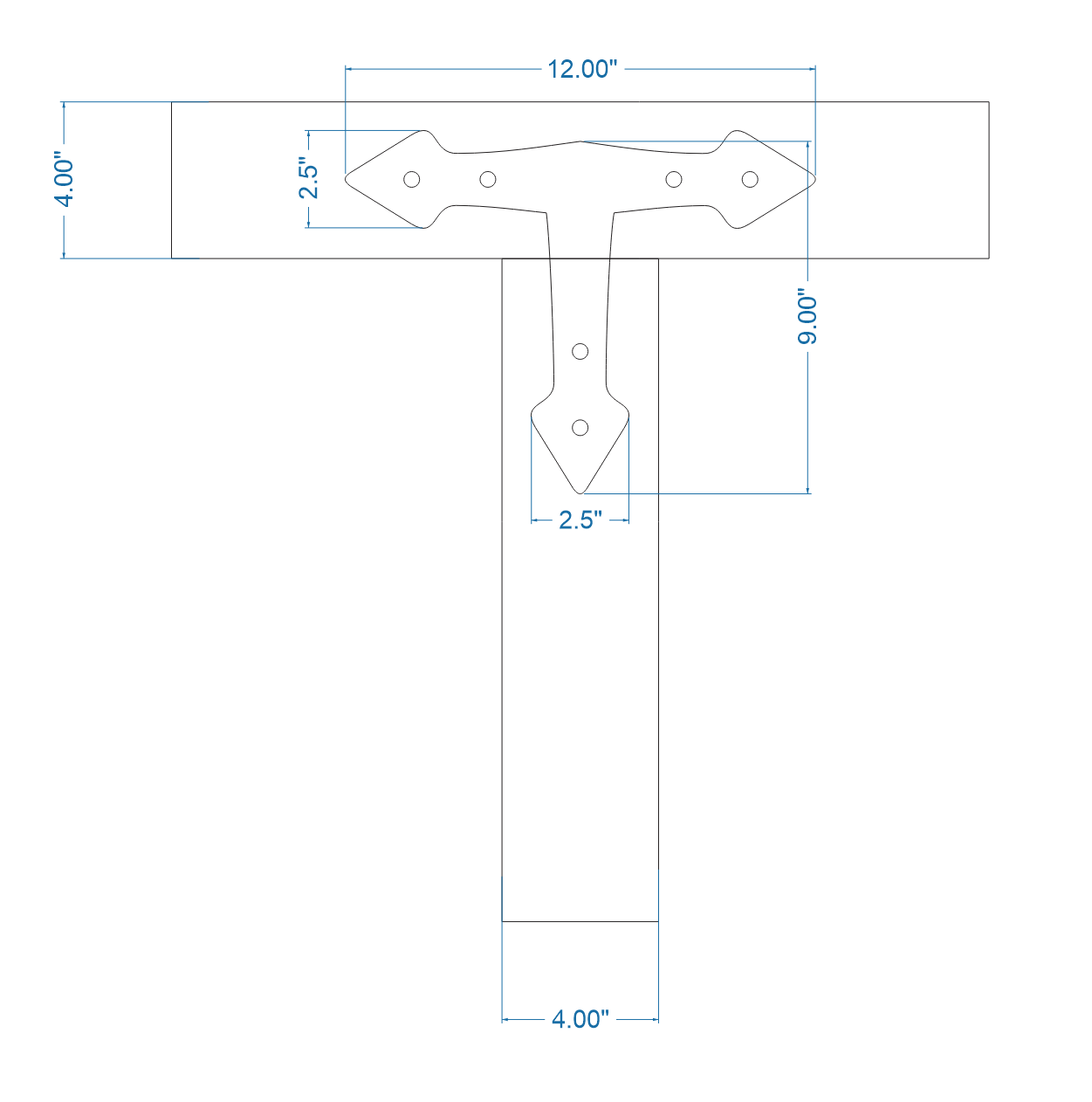Neo Classical Iron T Face Plate