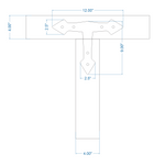 Neo Classical Iron T Face Plate