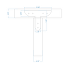 Tuscan Iron T Face Plate