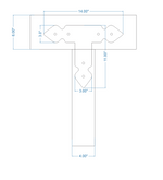 Rustic Iron T Face Plate