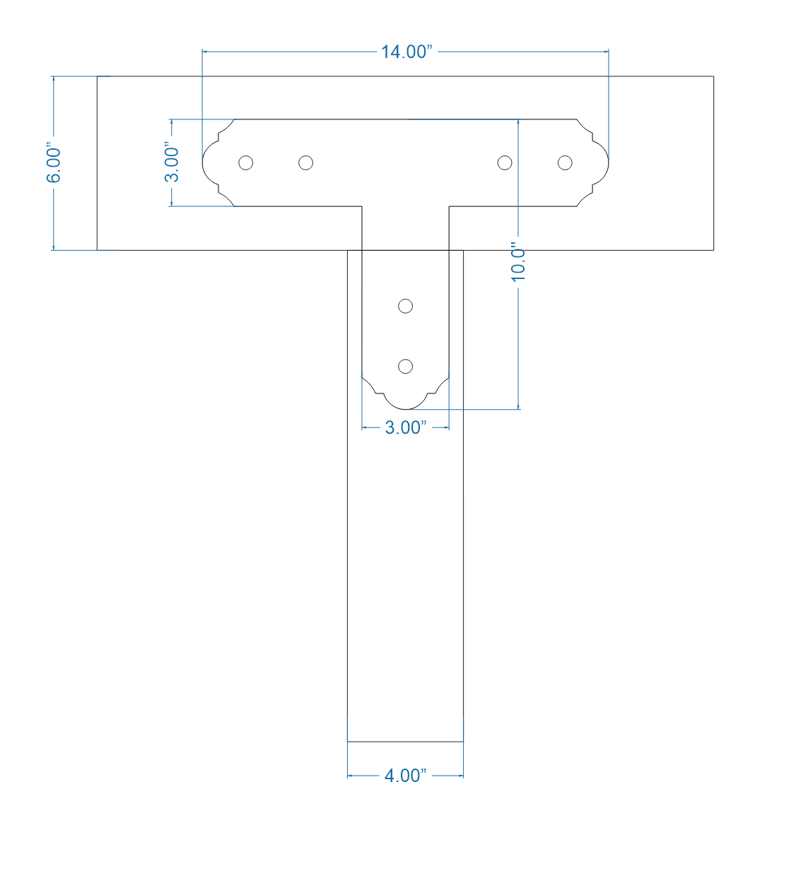 Classic Iron T Face Plate