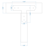 Colonial Iron T Face Plate