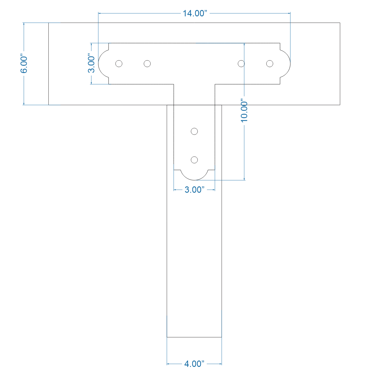 Colonial Iron T Face Plate