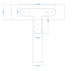 Transitional Iron T Face Plate