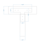 Plain Straight Iron T Face Plate