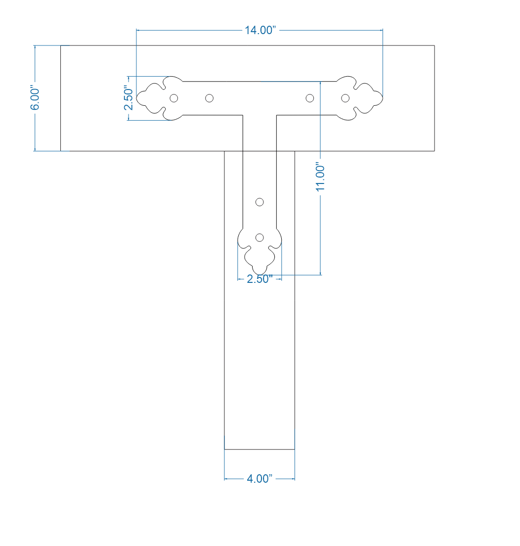 Mediterranean Iron T Face Plate