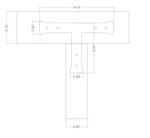 Traditional Tuscan Iron T Face Plate