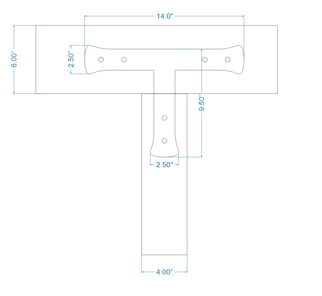 Traditional Tuscan Iron T Face Plate