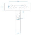 Cottage Iron T Face Plate
