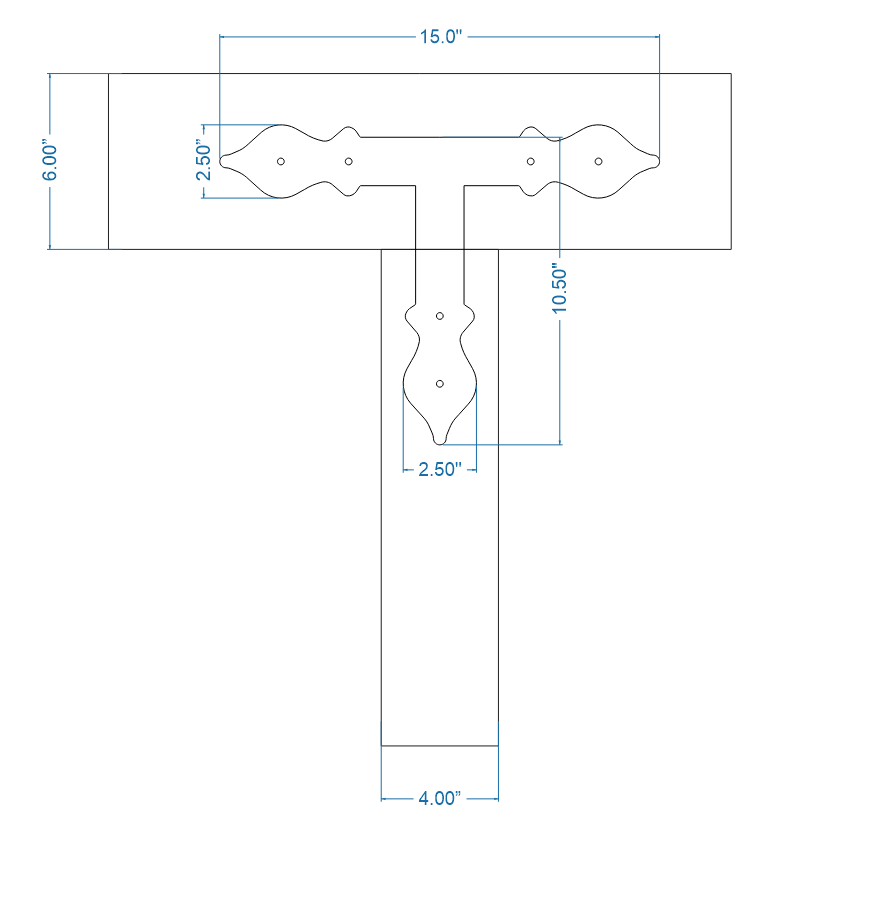 Cottage Iron T Face Plate