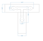 Cottage Iron T Face Plate