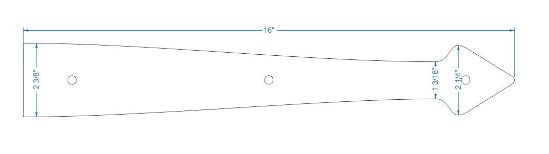 Correa de bisagra de imitación de hierro forjado neoclásico