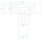 Traditional Tuscan Iron T Face Plate