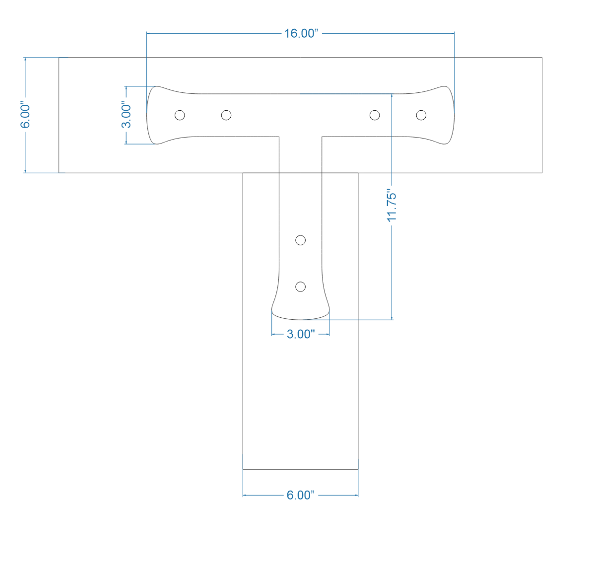 Traditional Tuscan Iron T Face Plate