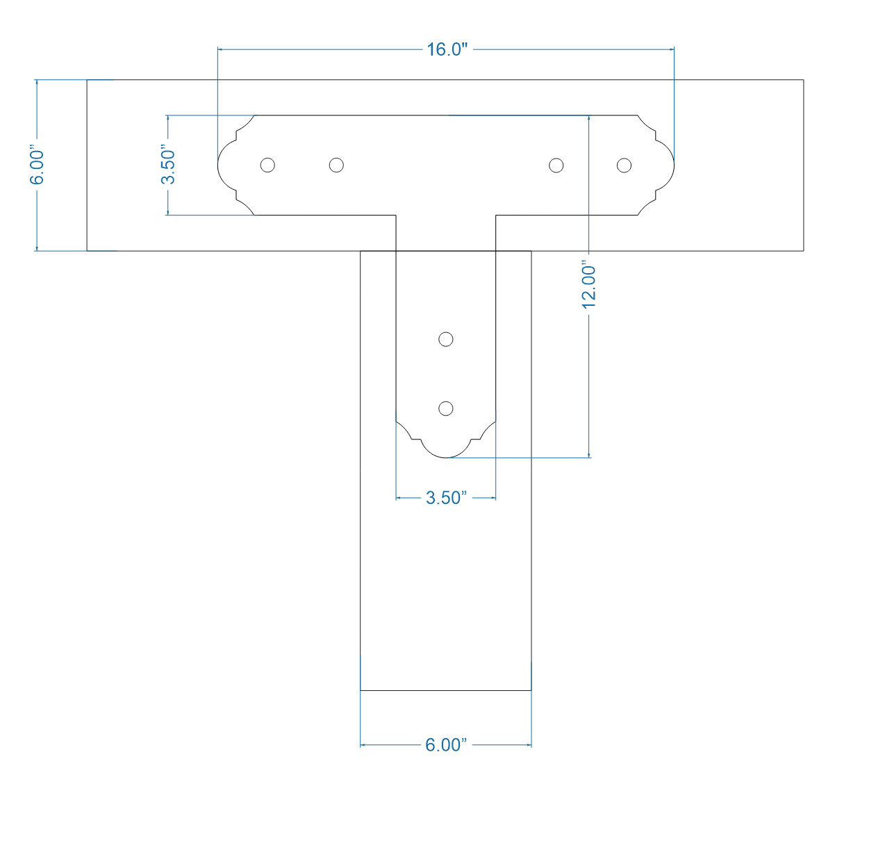 Classic Iron T Face Plate
