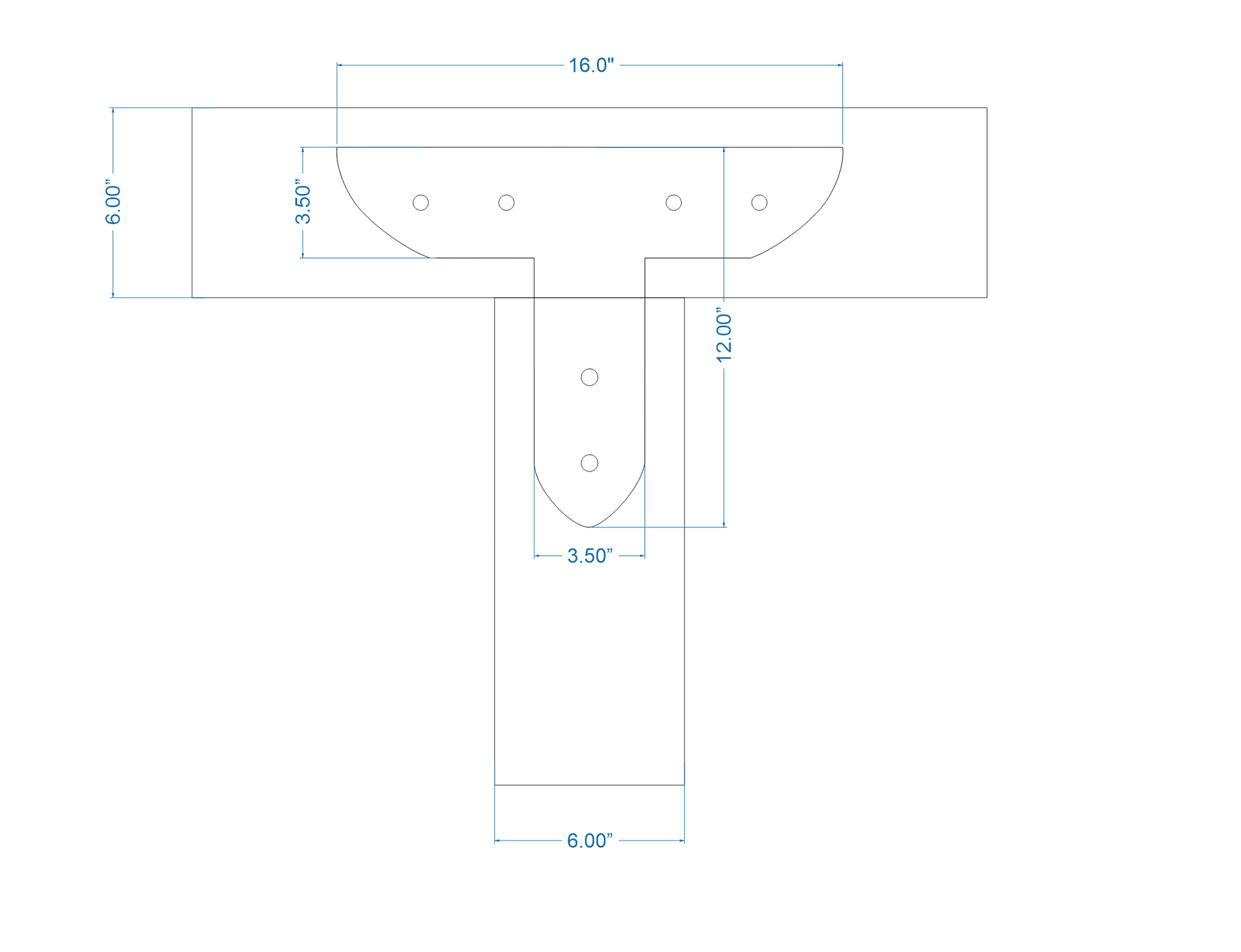 Tuscan Iron T Face Plate