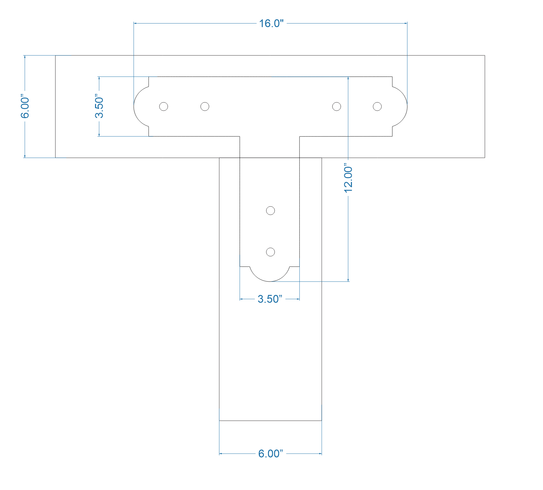 Colonial Iron T Face Plate